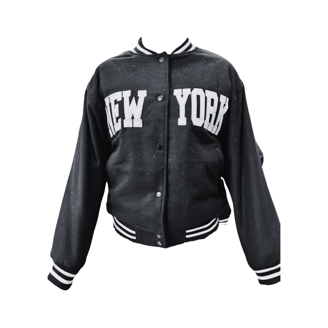 Khaki + Blue, New York Design, Black, 2 Size Options