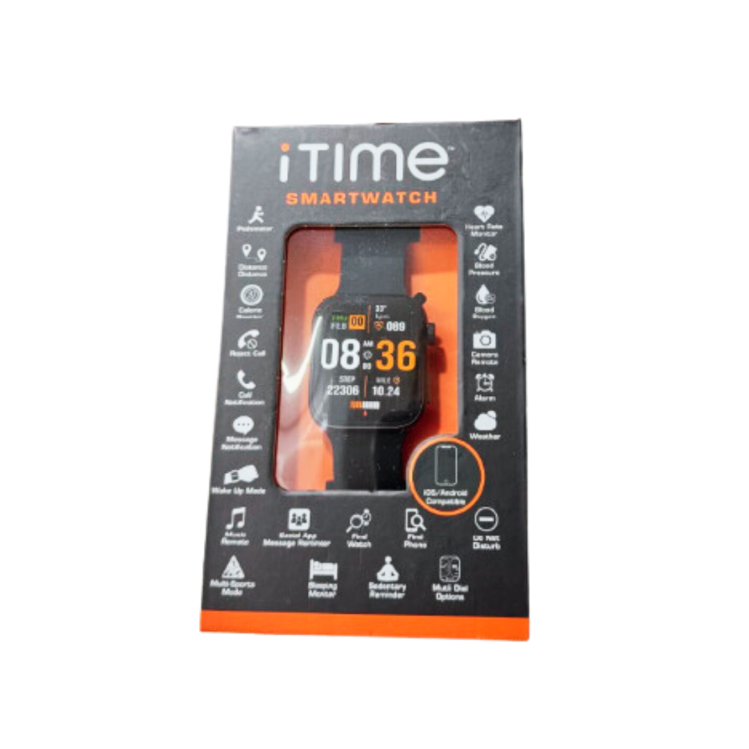 iTime Elite Smart Watch, Black