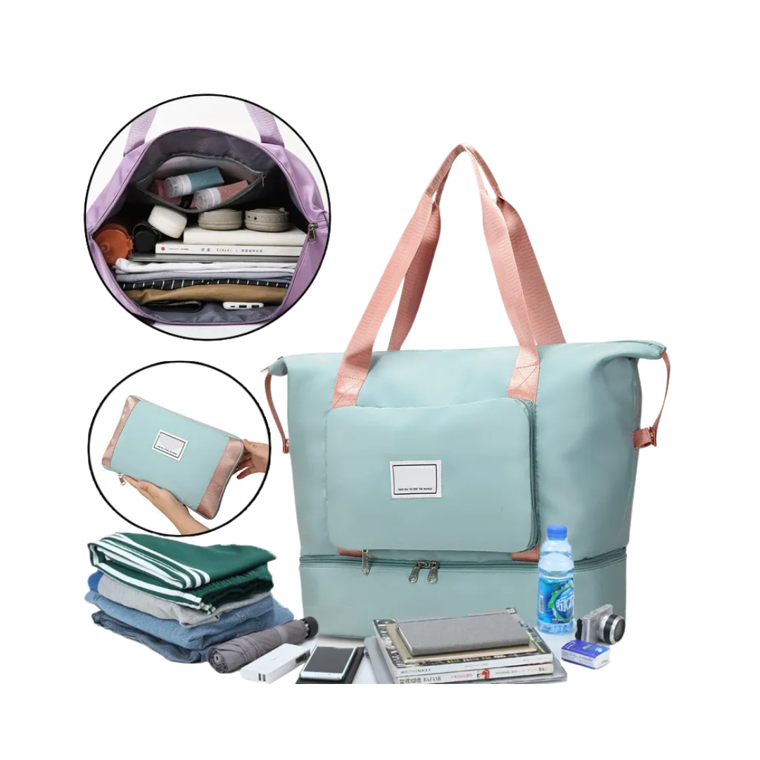 Expandable High Quality Waterproof Duffel Bag – Portable Shoulder and Thickened Handle Bag
