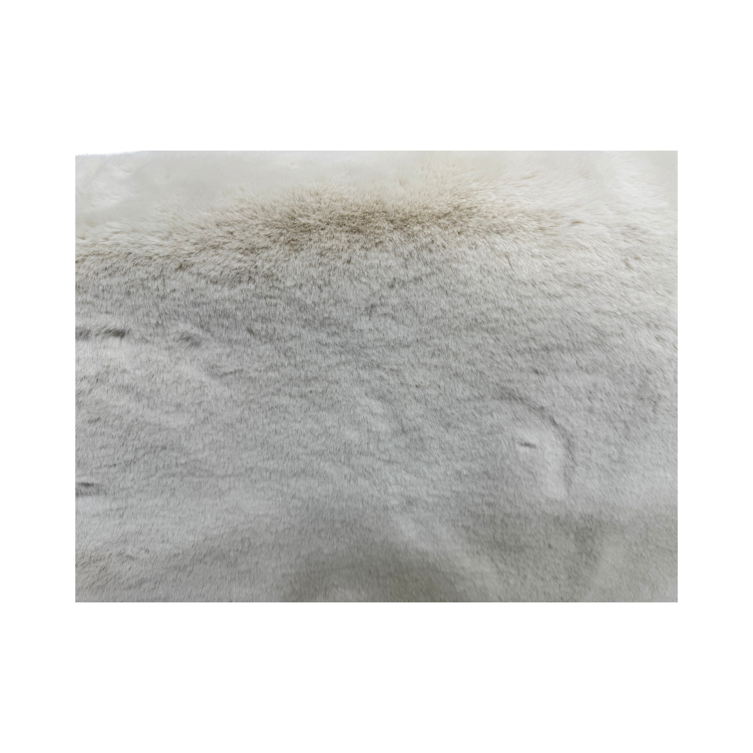 Faux Rabbit Fur Rug, Ivory