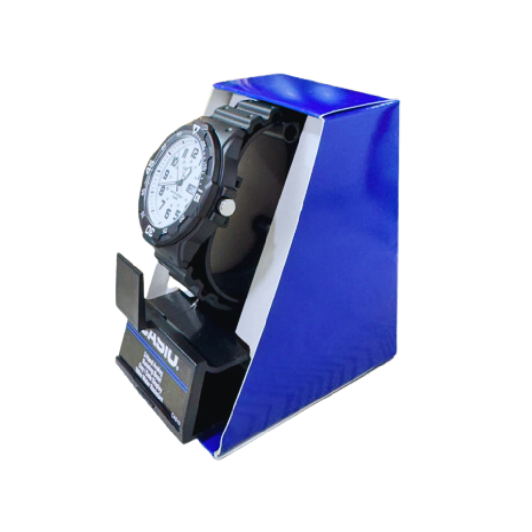 Casio MRW200H-1BV, Analog Watch, Black Resin Band, Day/Date, 100 Meter WR, 2 Color Options