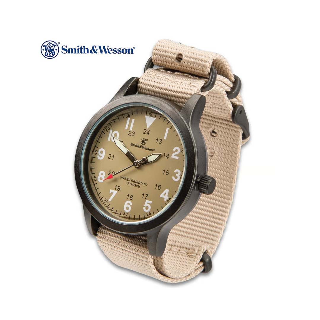 Smith & Wesson Men's Nato Field Watch, 2 Color Options
