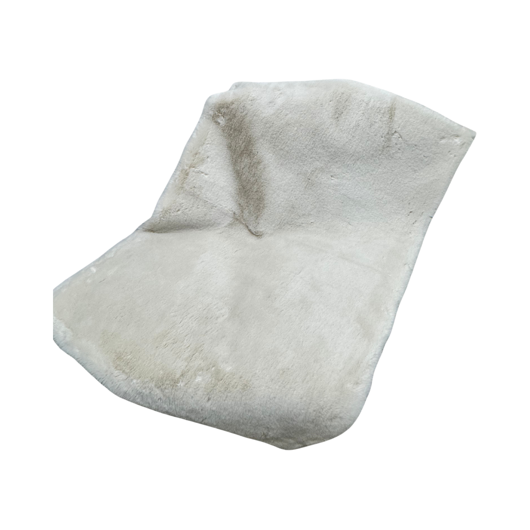 Faux Rabbit Fur Rug, Ivory