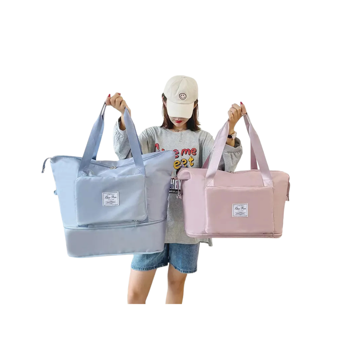 Expandable High Quality Waterproof Duffel Bag – Portable Shoulder and Thickened Handle Bag