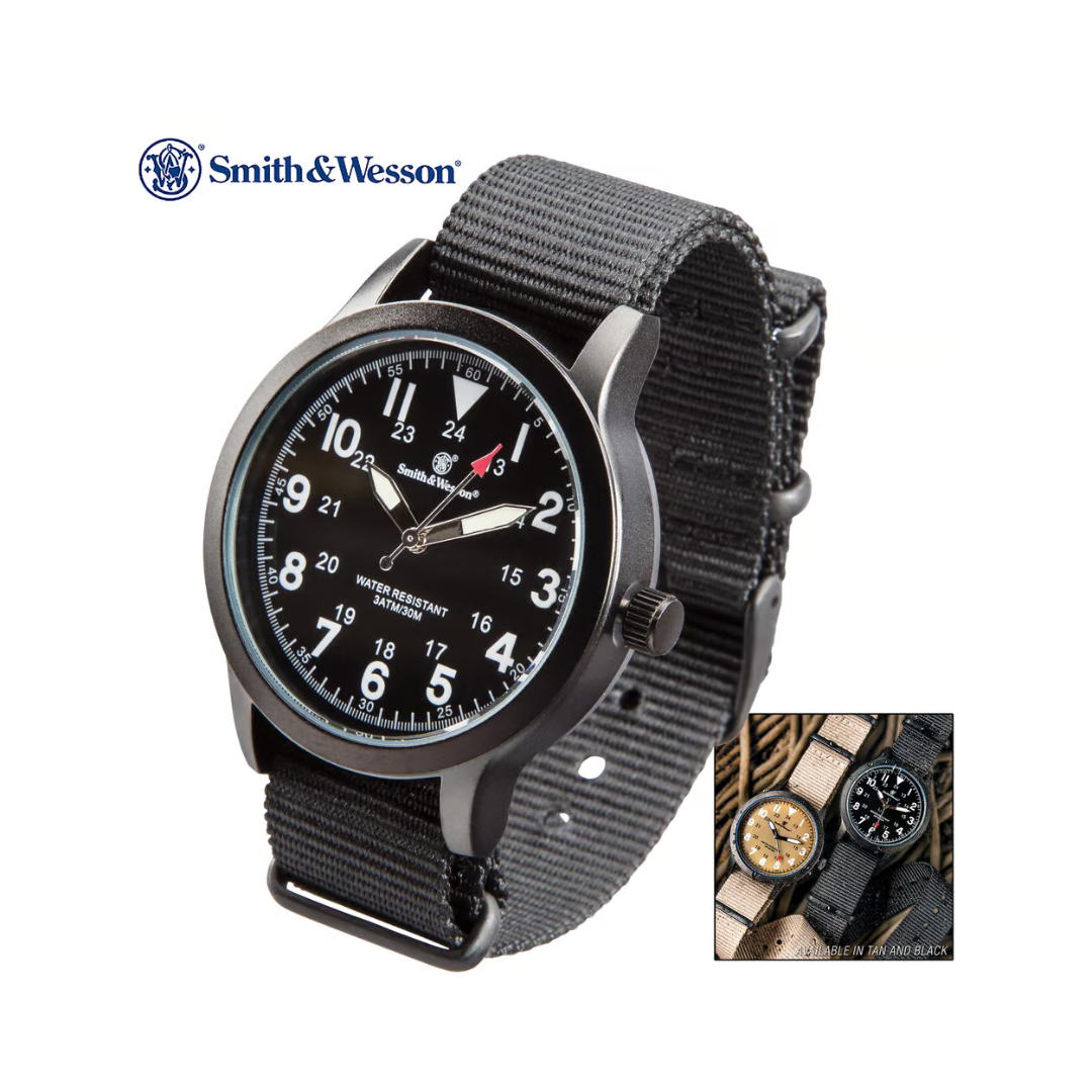 Smith & Wesson Men's Nato Field Watch, 2 Color Options