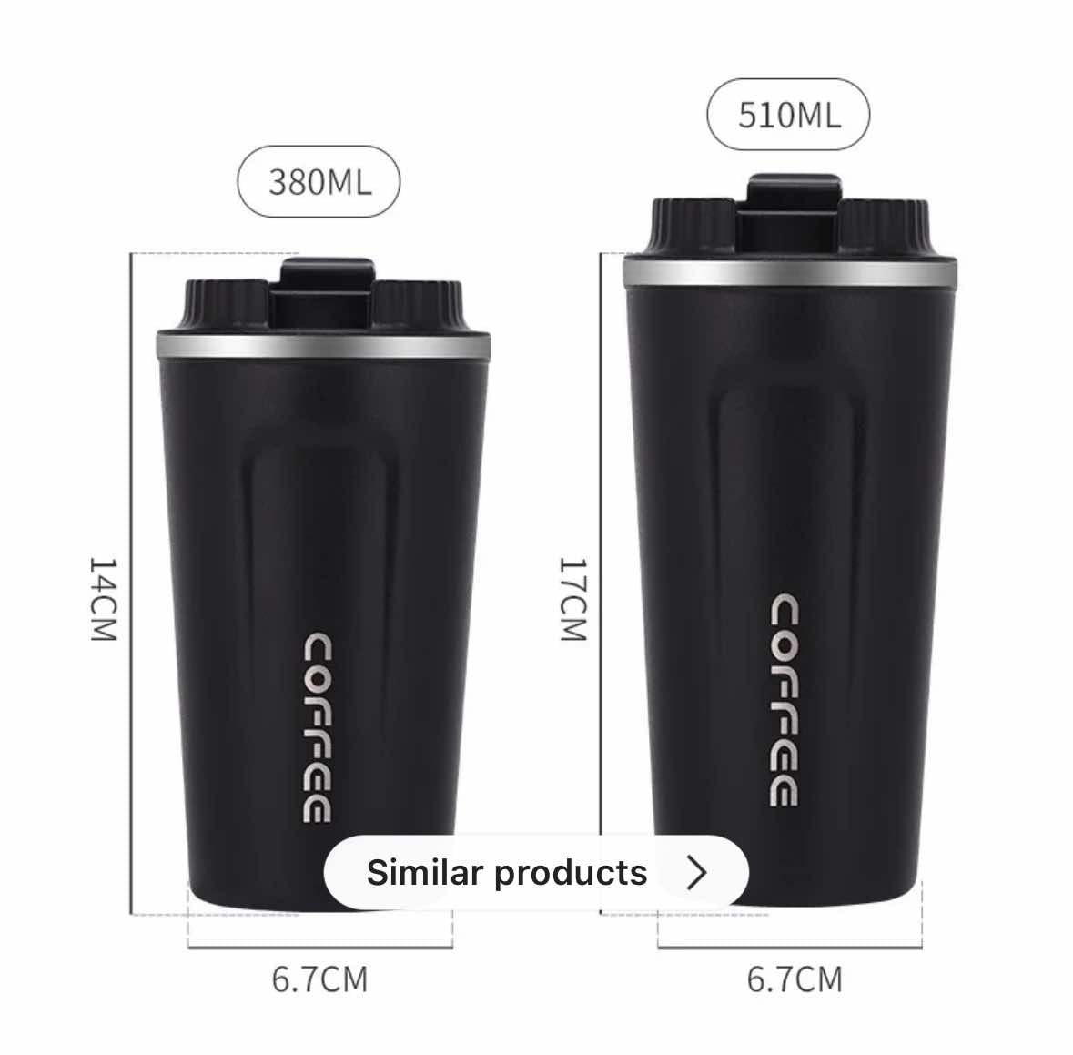 Smart Temperature Display Stainless Steel Insulated Water Cup – Available in 380ml & 510ml