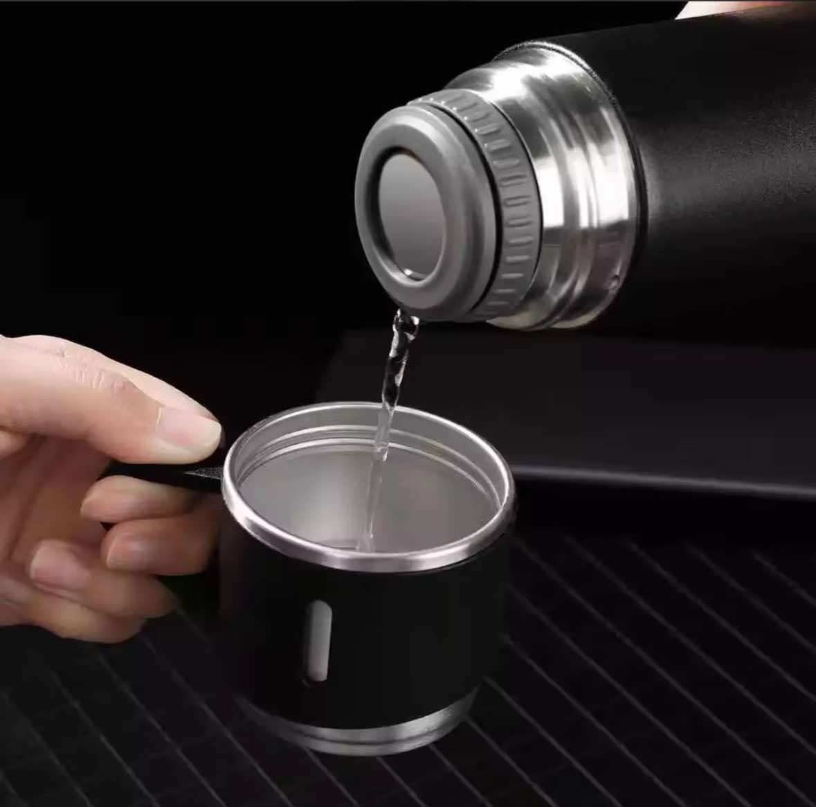 500ml Tumbler Vacuum Insulated Flask Set Stainless Steel Style with 3 pcs 240 mL coffee mugs