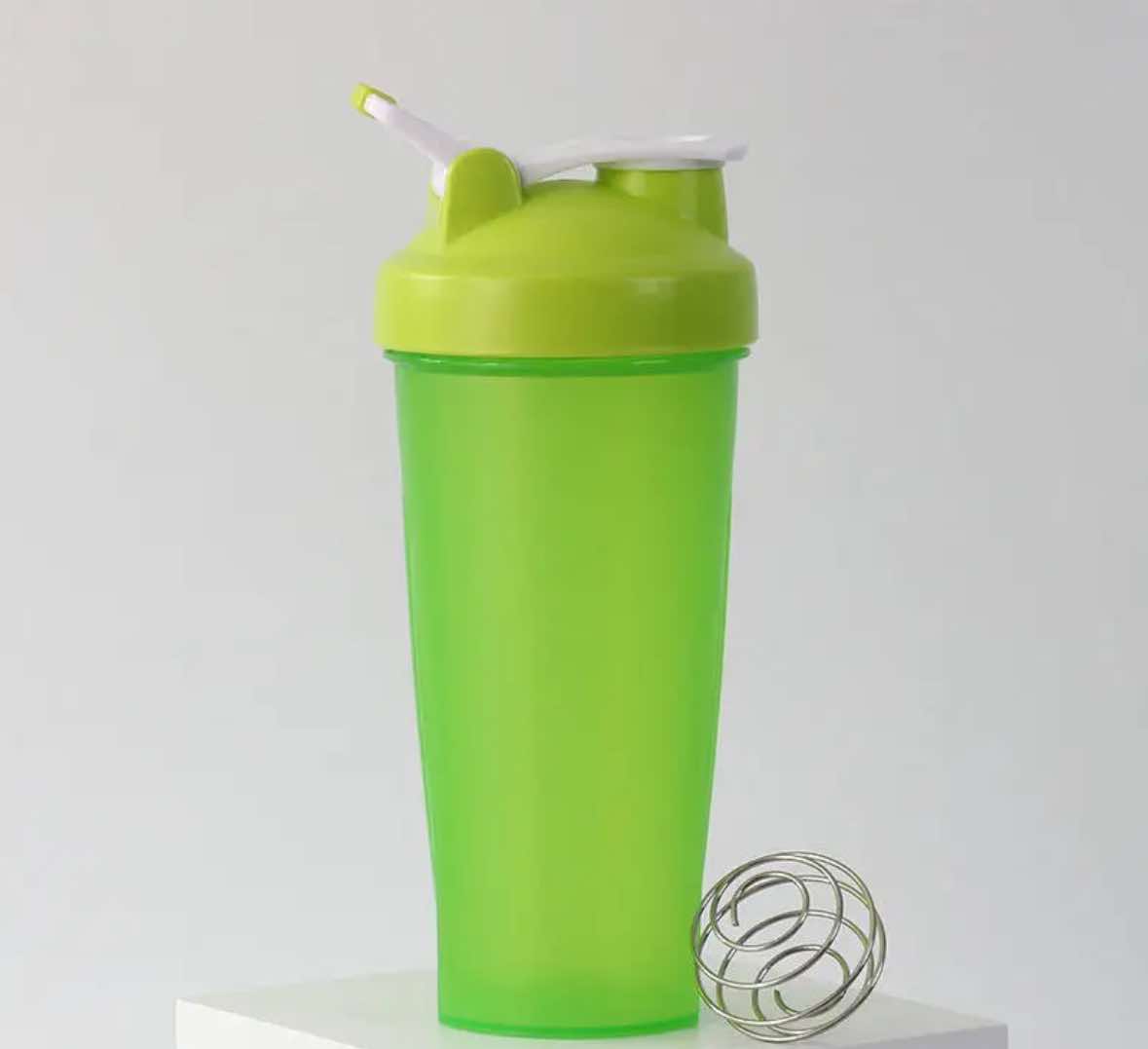 Transparent 600ml Plastic Gym Shaker Bottle