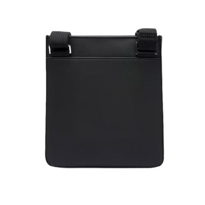 Lacoste Unisex Classic Flat Satchel, Black