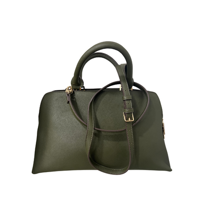 Anne Klein Textured Top Handle Satchel, Green