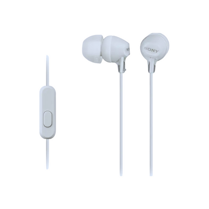 Sony - MDREX14AP Wired Earbud Headphones, White