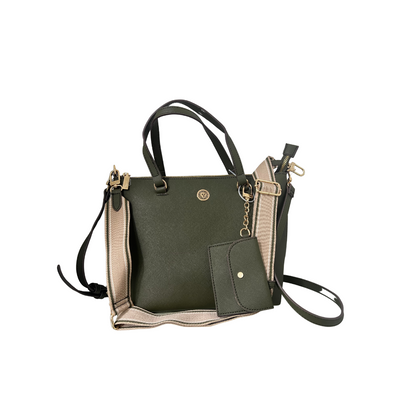 Anne Klein Top Zip Satchel Bag, Green