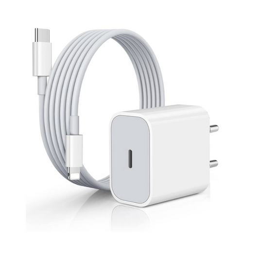 iPhone Original 20W Charger Adapter with  USB-C Lighting Cable Compatible for iPhone Charger 13, 12, 11, X Series, White