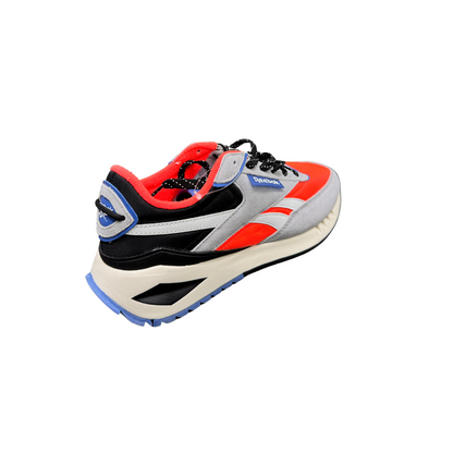 Reebok Men’s Classic Forte Racer Sneakers Shoes, Color: Gold Grey/Orange Flare/Blue Yonder